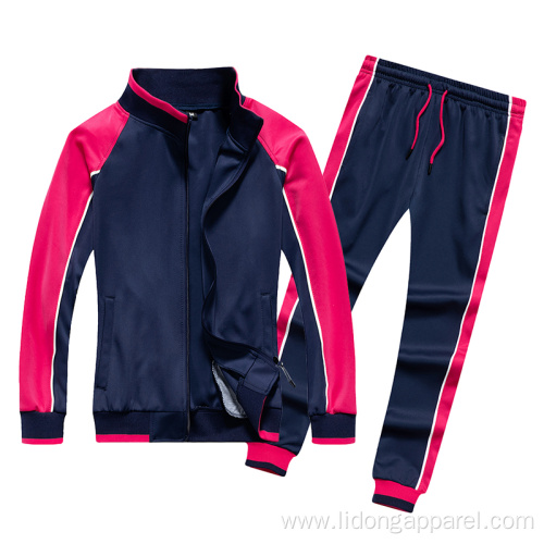 Custom Logo Tracksuit Women Cotton Uniform Jogging Training